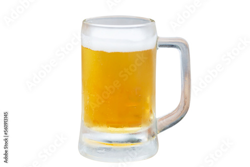 Mug of beer, Pouring beer with bubble froth in glass, Celebration party concepts