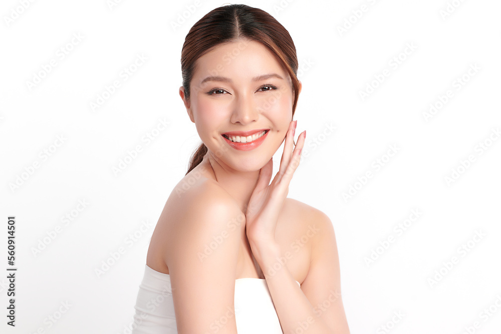 Beautiful young asian woman with clean fresh skin on white background, Face care, Facial treatment, Cosmetology, beauty and spa, Asian women portrait. Beautiful young asian woman with clean fresh skin on white background, Face care, Facial treatment, Cosmetology, beauty and spa, Asian women portrait.