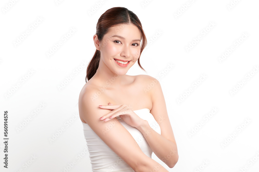Beautiful young asian woman with clean fresh skin on white background, Face care, Facial treatment, Cosmetology, beauty and spa, Asian women portrait. Beautiful young asian woman with clean fresh skin on white background, Face care, Facial treatment, Cosmetology, beauty and spa, Asian women portrait.
