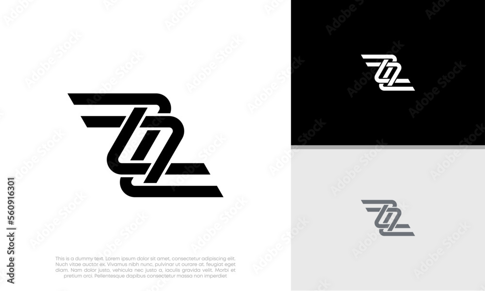 Initials Z logo design. Initial Letter Logo. Initials Z logo design. Initial Letter Logo.