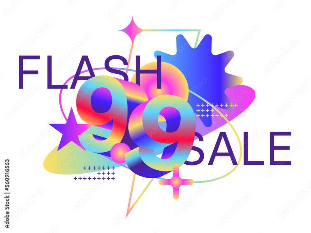 Flash sale promotion. Sale badge banner design Flash sale promotion. Sale badge banner design