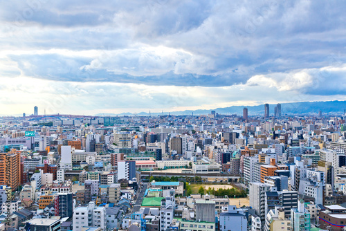 The Cityscapes of Namba, Osaka, Japan.