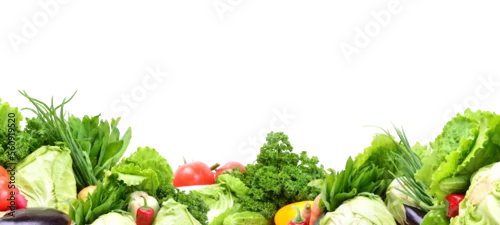 Panel kuchenny z motywem Fresh vegetables frame isolated 