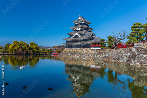 Matsumoto Castle is one of Japan's premier historic castle. It is located in the city of Mastumoto ,Nagano prefecture. Castle is surrounded by moat.