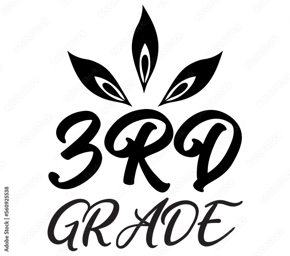 Obraz premium 3RD GRADE #3, Boho SVG Bundle, Boho T-Shirt Bundle, Boho SVG, SVG Design, Boho SVG Design