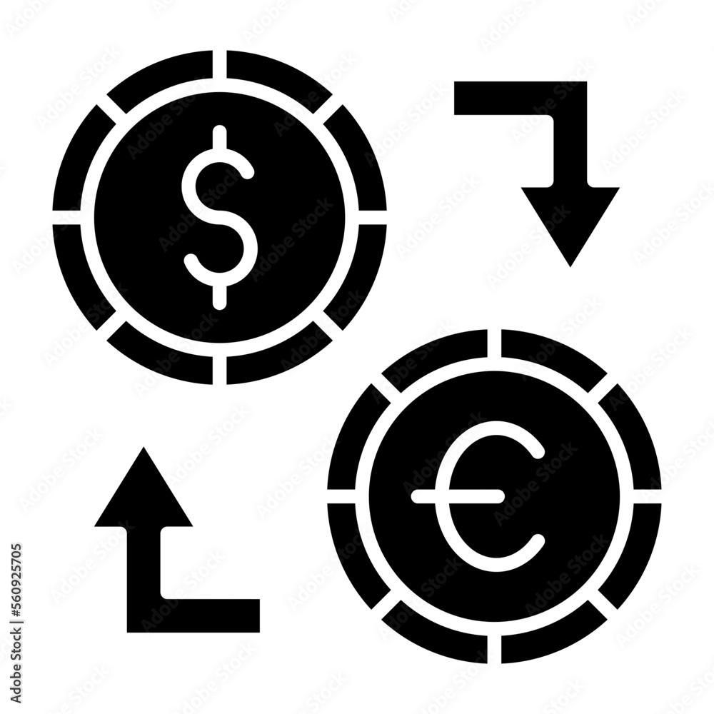 Money Exchange Icon Style Money Exchange Icon Style