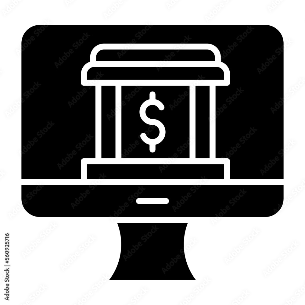 Online Banking Icon Style Online Banking Icon Style