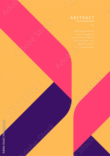 Colorful neo geometric background. Minimal color geometrical shapes. Modern abstract promotional flyer background vector illustration. Geometric template poster, brochure memphis pattern