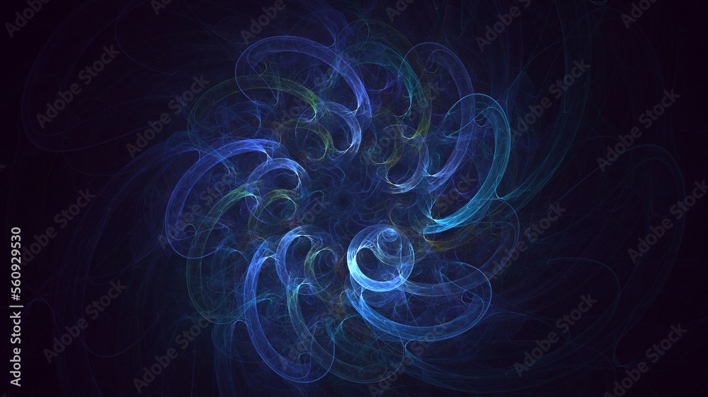 Fototapeta premium 3D rendering abstract round light background