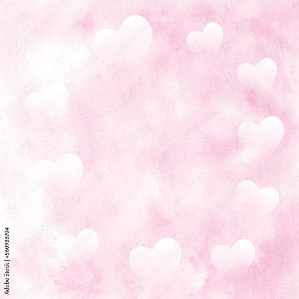 Many white heart on pink fluffy clouds background. Greeting card for valentine, wedding, Happy mothers day, birthday, banner love concept. copy space for text. illustration minimal design style. Many white heart on pink fluffy clouds background. Greeting card for valentine, wedding, Happy mothers day, birthday, banner love concept. copy space for text. illustration minimal design style.