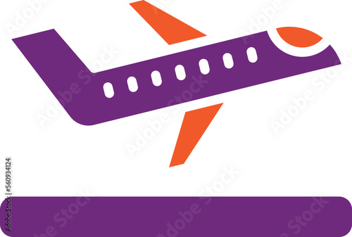 Takeoff Vector Icon Design Illustration