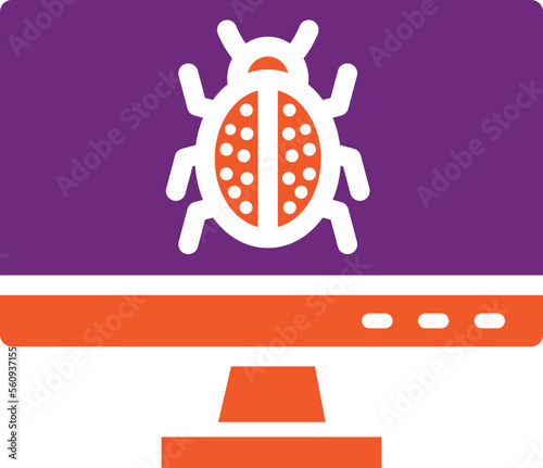 Debug Vector Icon Design Illustration