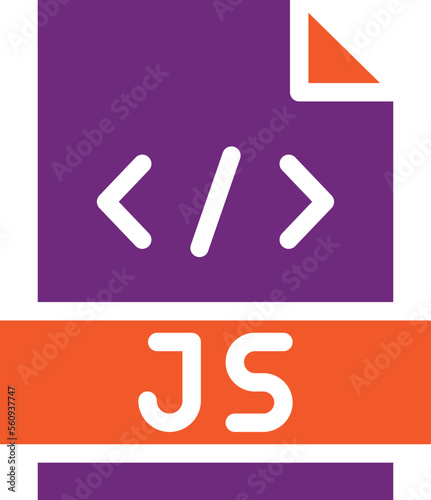 Javascript Vector Icon Design Illustration