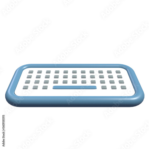 Illustration of a Keyboard with aesthetic colors suitable for web, apk or additional ornaments for your project © RahmatSigit