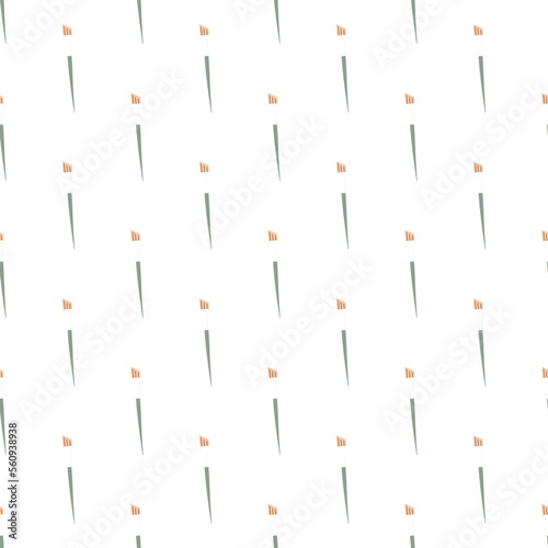 Paintbrush in flat style seamless pattern. School vector print. Hobby concept. Perfect print for giftware or stationery © Anna Eshka