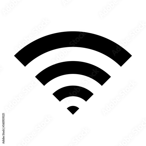 wireless network icon. Wi-Fi icon on a white background. Internet connection symbol.