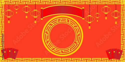 chinese new year background,cartoon illustration