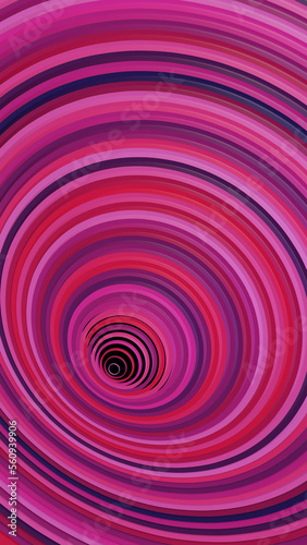 Colorful 3D rings vertical background  Abstract pink radial circles concentric  Colorful unique vertical wallpaper  Abstract geometric illustration  3D Render