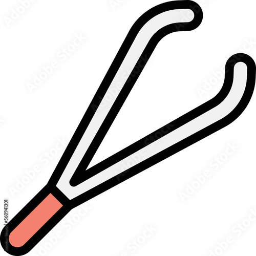 Tweezers Vector Icon Design Illustration