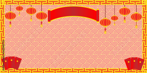 chinese new year background,cartoon illustration