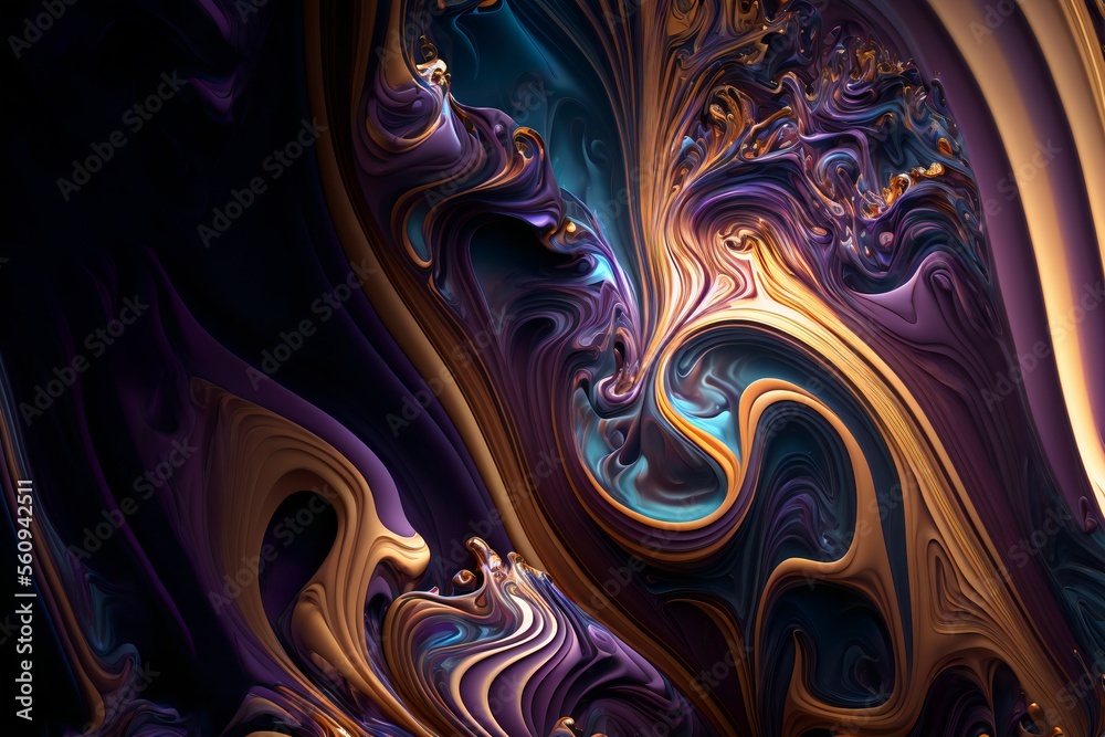 Marble Swirls and Agate Ripples illustration.