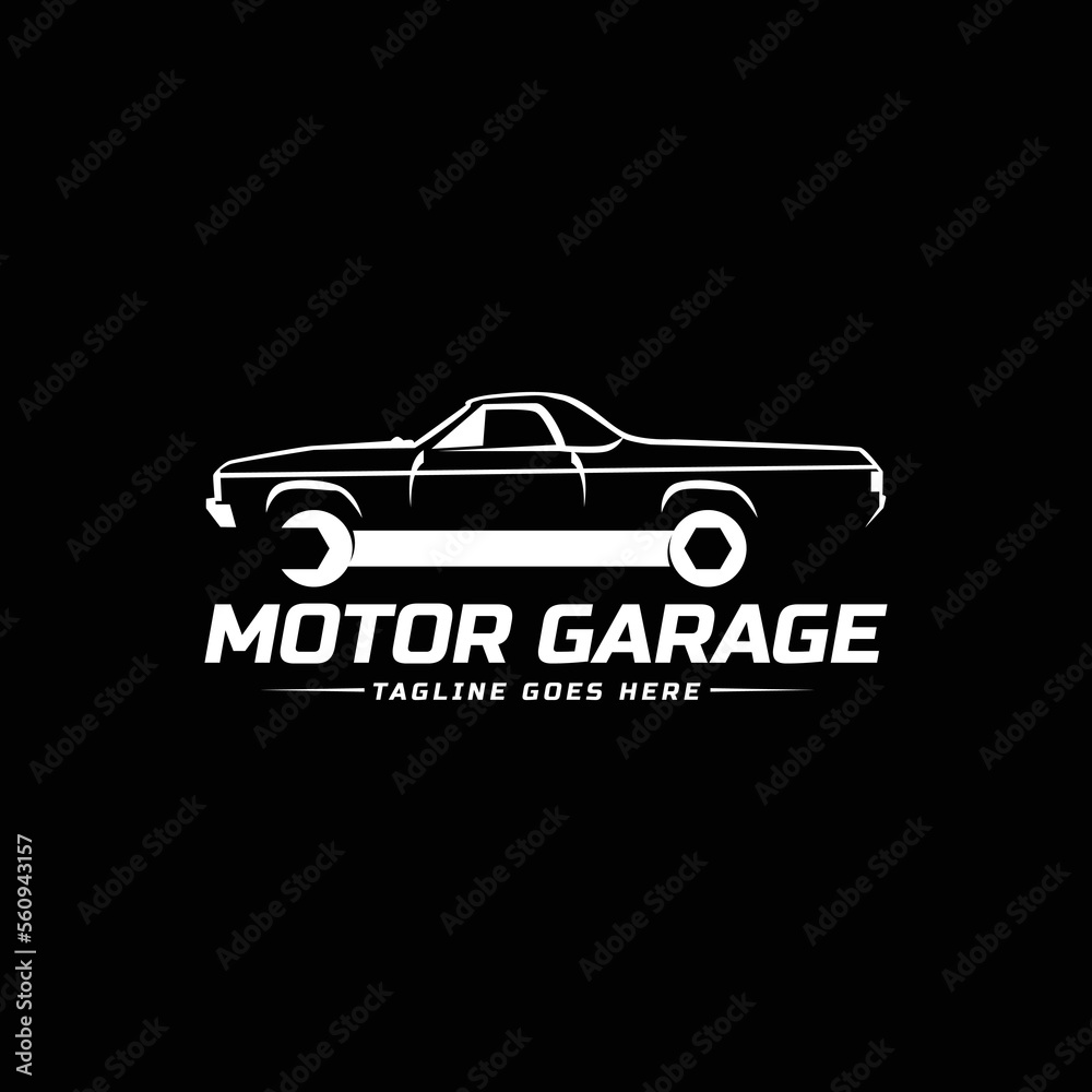 Motor garage logo sign template design vector Motor garage logo sign template design vector