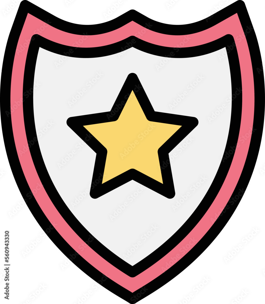 Police badge Vector Icon Design Illustration Police badge Vector Icon Design Illustration