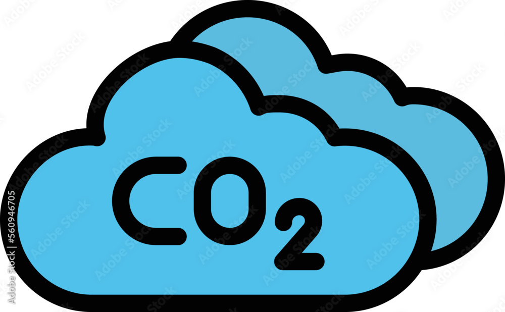Carbon dioxide Vector Icon Design Illustration