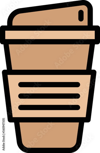 Paper cup Vector Icon Design Illustration