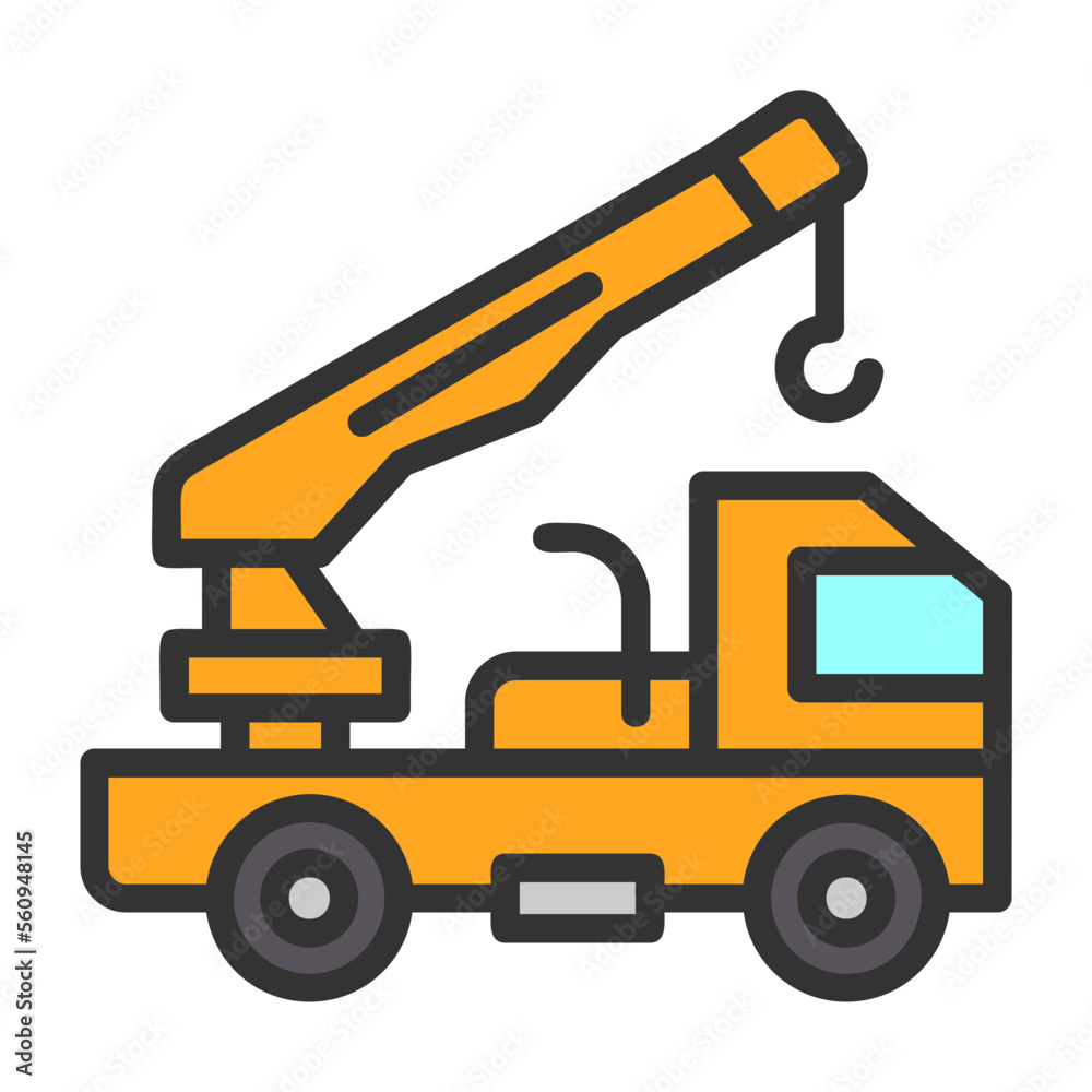 Naklejka premium Crane Icon