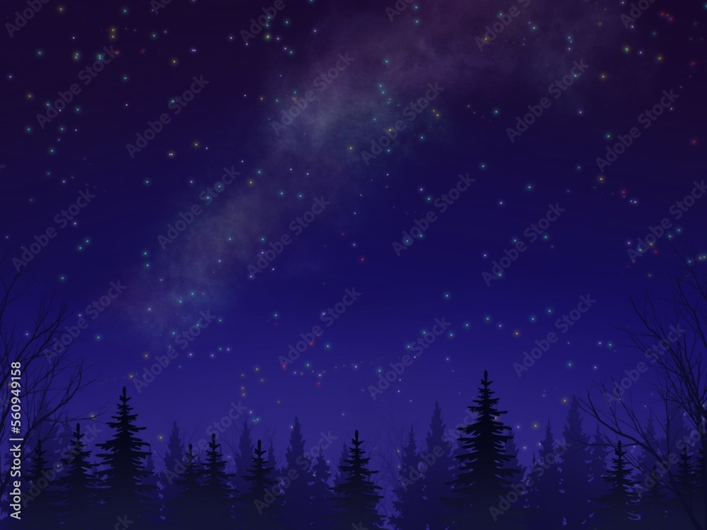 Naklejka premium Cielo Nocturno 0