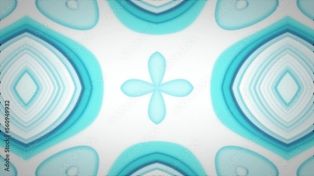 Shades of blue and white from a Kaleidoscope