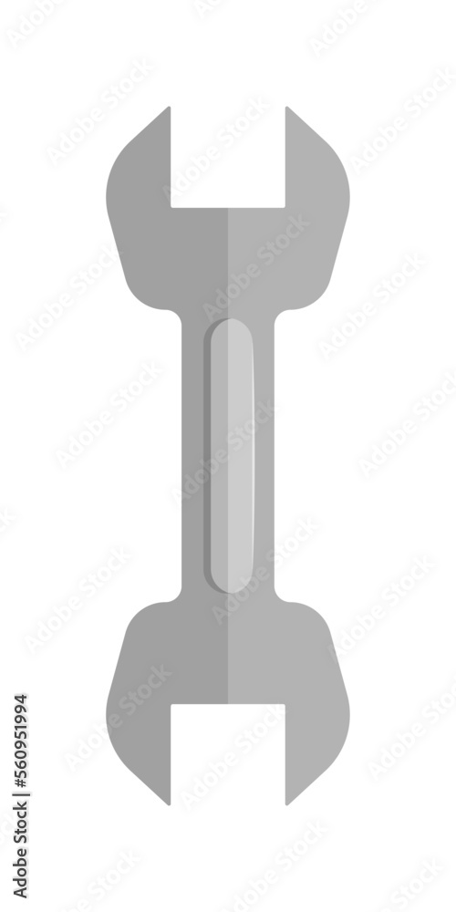 Wrench icon. Gray monochrome illustration of wrench vector icon for web on white background. Spanner repair tool. Mechanic or engineer instruments. Support service vector illustration Wrench icon. Gray monochrome illustration of wrench vector icon for web on white background. Spanner repair tool. Mechanic or engineer instruments. Support service vector illustration