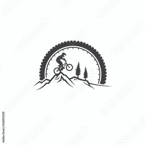 illustration of bmx bike, sport, vector art.