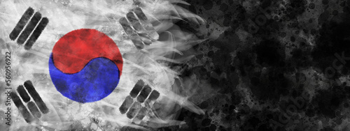 Graphic images using the Korean flag Taegeukgi, which can be used as a graphic background on Korean national holidays.