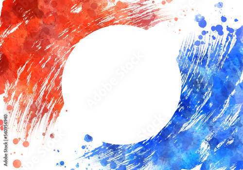 Graphic images using the Korean flag Taegeukgi, which can be used as a graphic background on Korean national holidays. photo