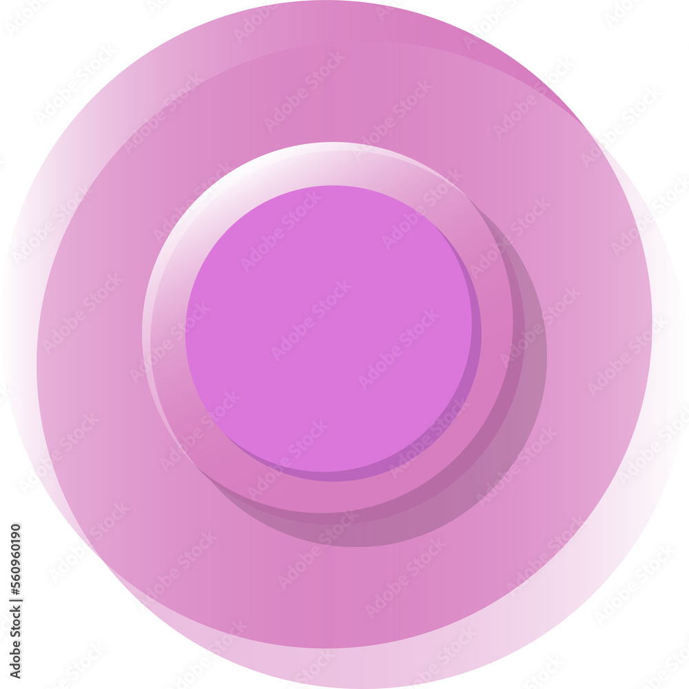 Pink technology sense circle button, round logo, vector Pink technology sense circle button, round logo, vector