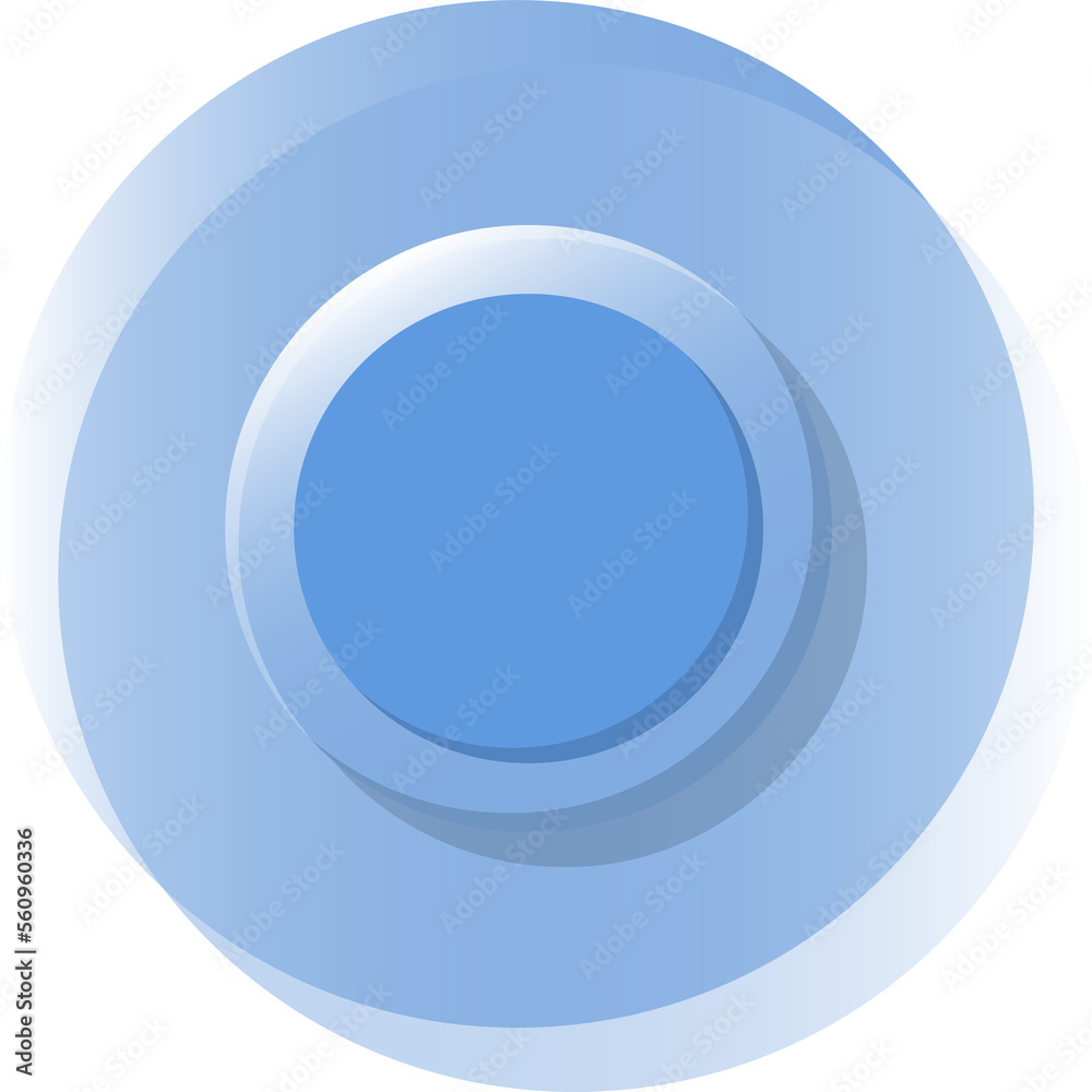 Blue technological sense circle button, round logo, vector Blue technological sense circle button, round logo, vector