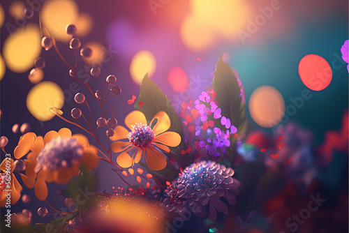 Soft and delicate bokeh background, Generative AI © BlueBlissByKatia