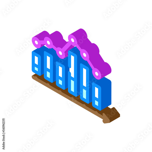 economy esg isometric icon vector. economy esg sign. isolated symbol illustration