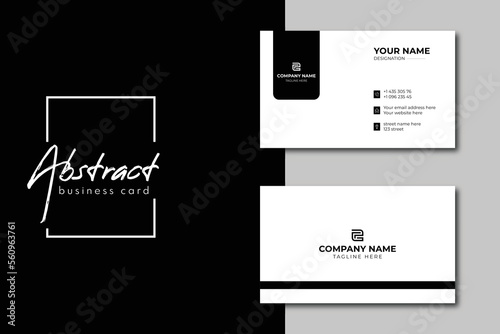 Business card design template, Clean professional business card template, visiting card, business card template. creative modern name card.