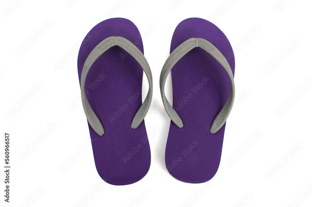 Sponge shoes purple isolated on white background. Sponge shoes purple isolated on white background.