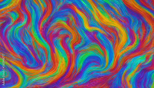 Artistic concept painting of a abstract waves color  Generative AI