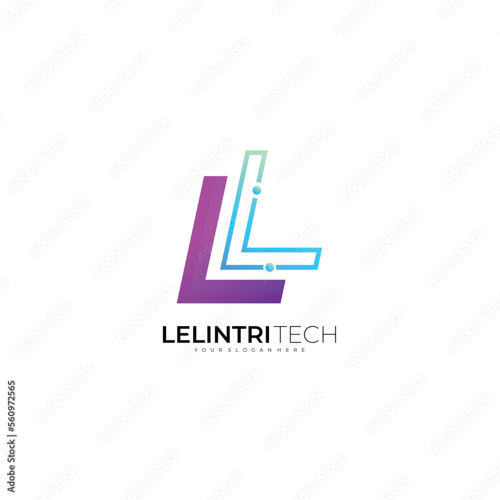 letter l logo gradient color icon symbol letter l logo gradient color icon symbol