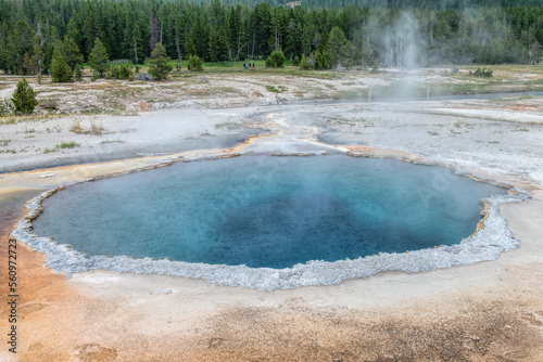 volcanic landscape at yellowstone