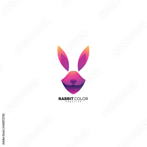 owl logo gradient color illustration icon