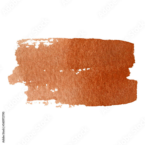 Brown watercolor stain, decorative element