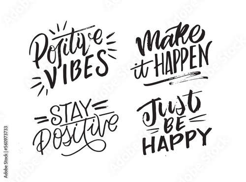Cute hand drawn doodle lettering postcard. Motivation lettering for t -shirt design, mug print.