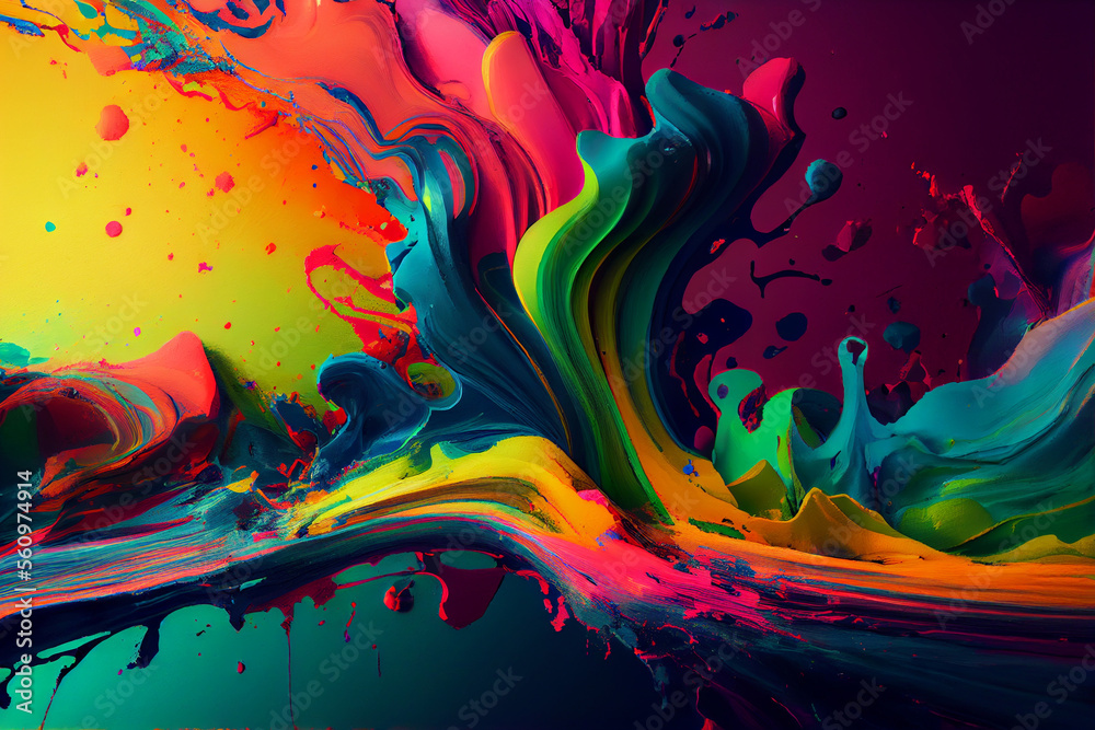 Raibow colorful smooth paint background illustration Raibow colorful smooth paint background illustration