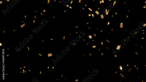 Golden Confetti Celebration Congratulations Transparent Decoration Party Event